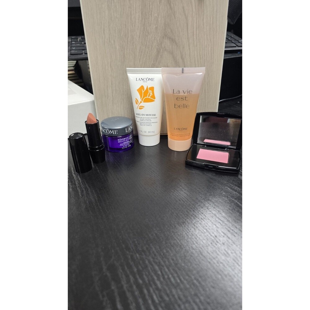 Lancome 5 Pieces Travel Size Skincare And Makeup